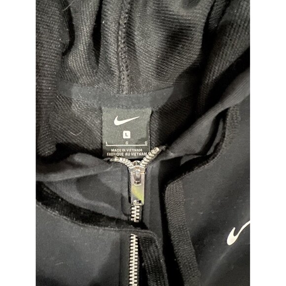 Womens Nike Dri-FIT Get Fit Full Zip Training Hoodie Black Size LARGE CU7009 - Picture 4 of 7